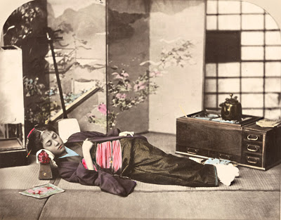 Baron Raimond von Stillfried - Sleeping Japanese Woman 1870